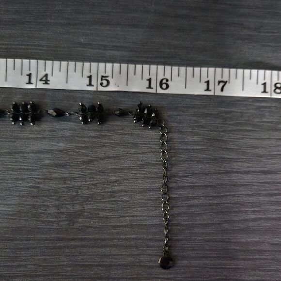 "5/$25" Adjustable Black Beaded Witchy Victorian Necklace - Picture 6 of 7